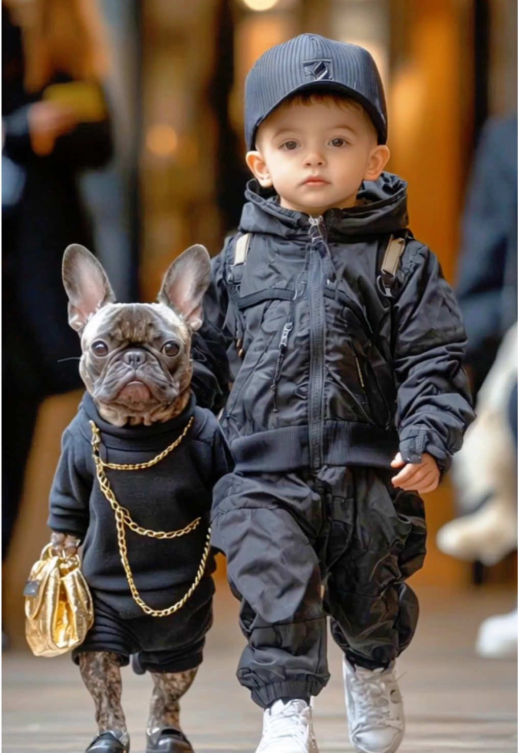 Adorable Baby and Animal Fashion Show🦮🐶 #baby #cutebaby #babyvideos #babydance #babyshorts #AI #Runway #fyp #viral #kawaii #BabyFashionShow #ForYou #bebe 