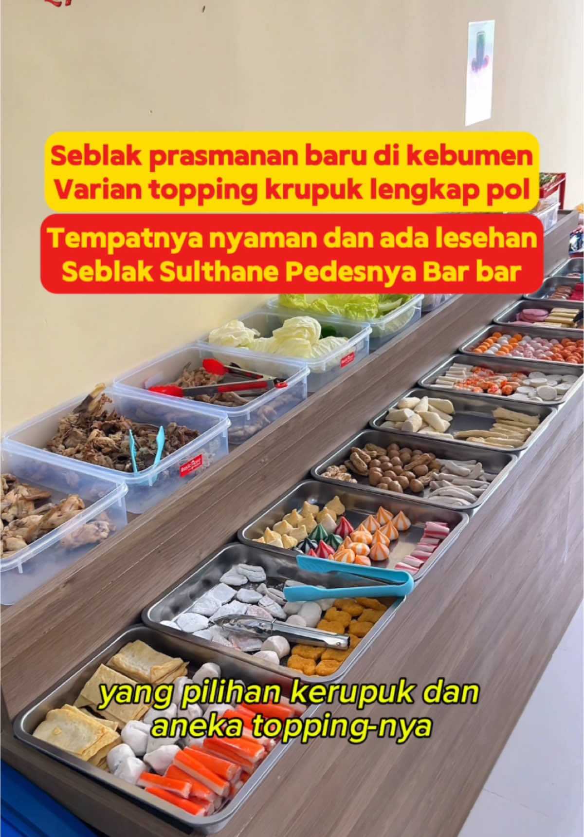 SEBLAK PRASMANAN BARU DI KEBUMEN  SEBLAK SULTHANE PEDASNYA BAR BAR  Akhirnya buka juga di kebumen @seblaksulthane_official toppingnya banyakkkk dan kalian juga bisa pesen paketan.  Lokasinya di Jl Cemara Kebumen atau Selatan SMK 1 Kebumen .  Untuk info promo dan lainnya bisa cek di @seblaksulthane_kebumen  DADI KEPRIWE GAS YUH 🛵 #kebumenbikinlaper #kulinerkebumen #kebumen #mampirkebumen #kuliner 