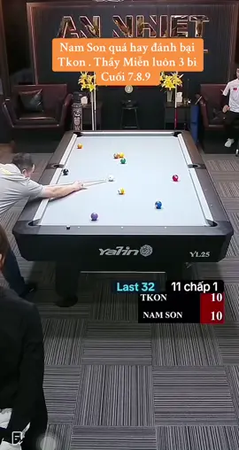 Tkon miễn luôn 3 bi .7.8.9 cho Nam Son#Annhiet Tournament#Xuhuong#billiards#trending#Tiktok#Tkon#Namson#Trungbilliards shop