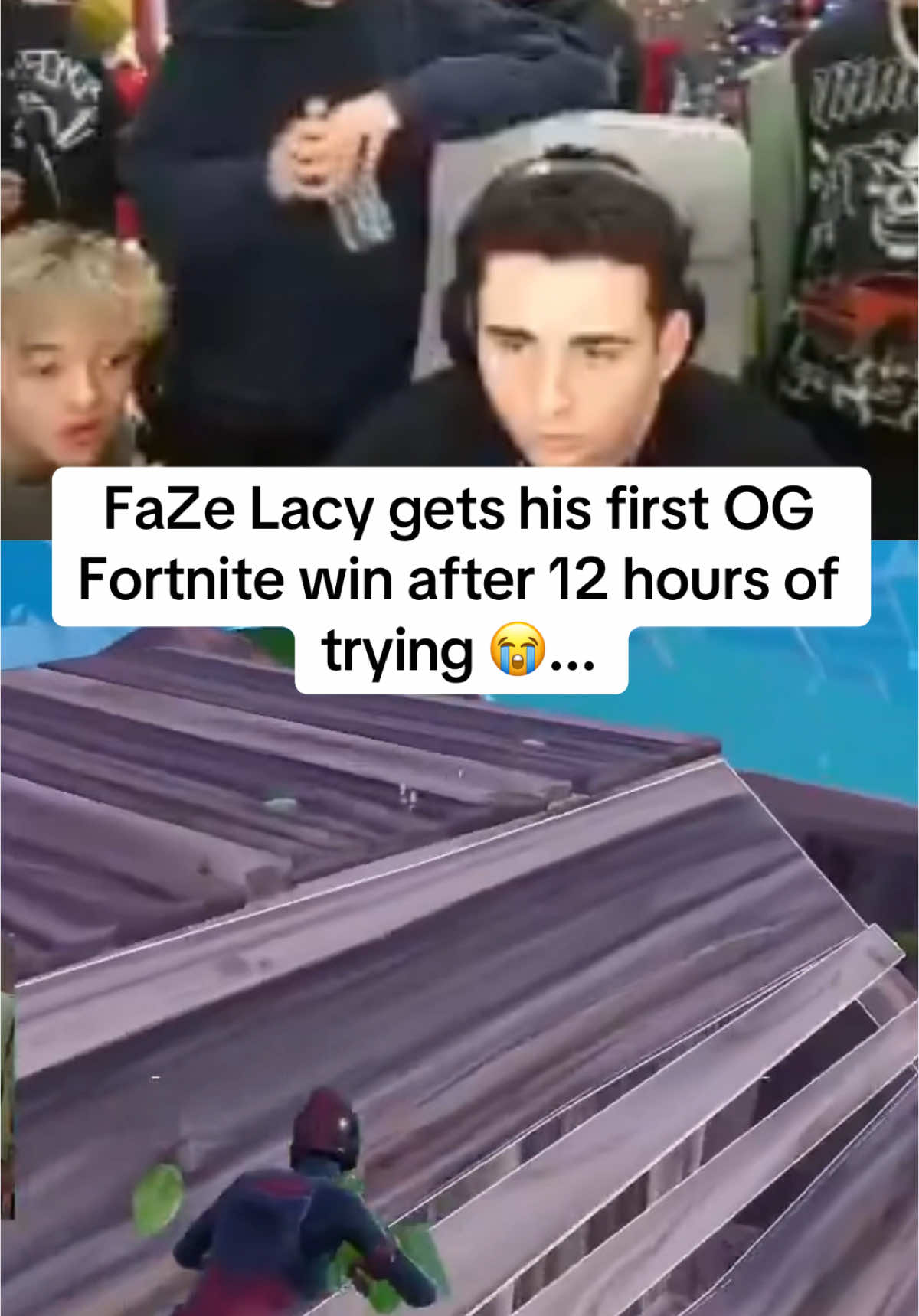 FaZe Lacy gets his first OG Fortnite win after 12 hours of trying 😭... #lacy #ogfortnite #fortnite 