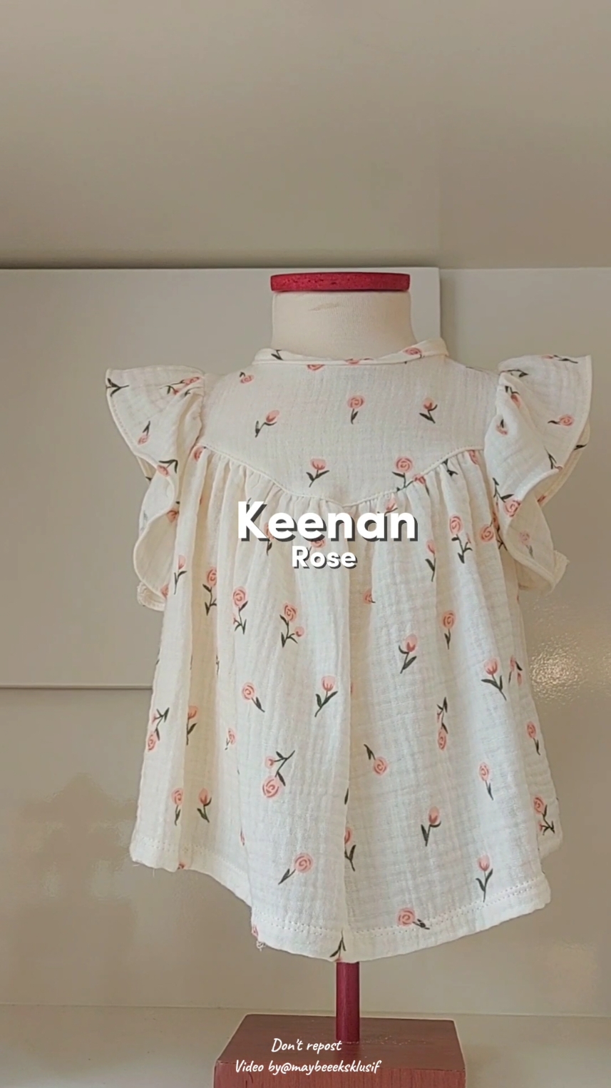 dress keenan warna rose dari bahan cotton muslin yang terbuat dari serat kapas💖🛍#fyppppppppppppppppppppppp #fypage #fypシ゚viral #fyp #fypシ #megaguncang1212 #bajubabyyamaybee #gajiansale #wibgajian #dresskeenanmaybee 