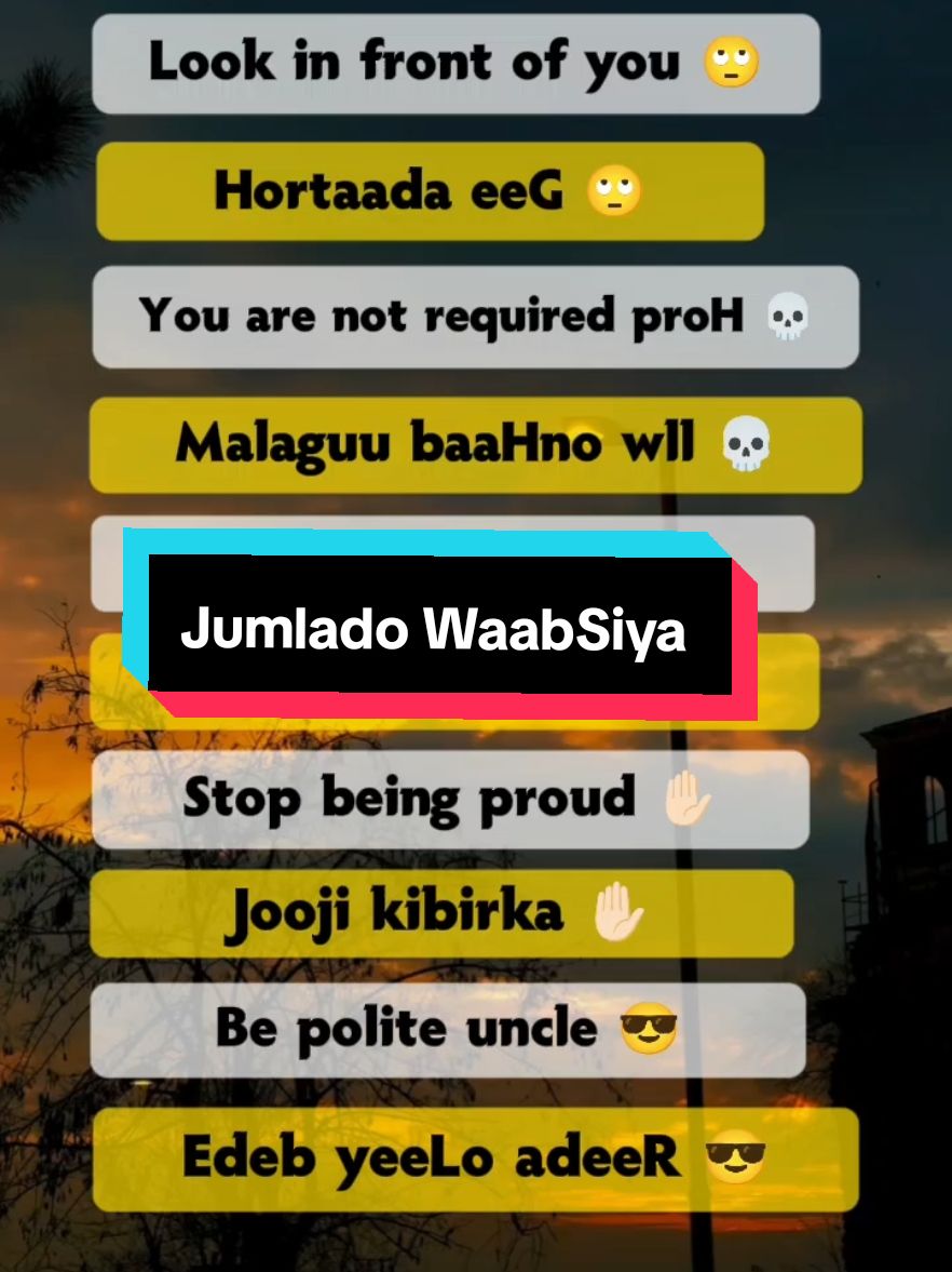 English to Somali  #firaltiktok🔥🔥🔥✌️ #somalitiktok #translation #mohamutt🤴🏻🤍📚 