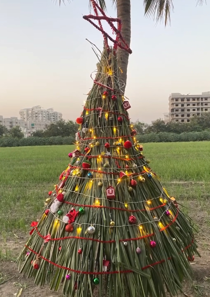 Unique Christmas Tree Idea That Will Seriously Impress Your Guests This Year #Christmas #foryoupage #fyp 