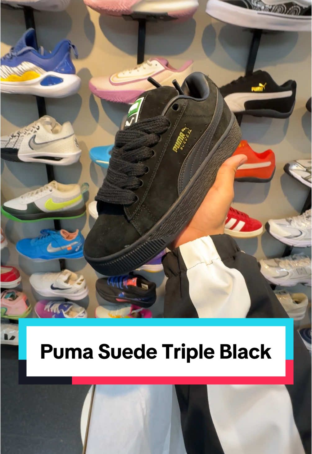 Puma Suede XL Triple Black FB PAGE: XIAN KICKS