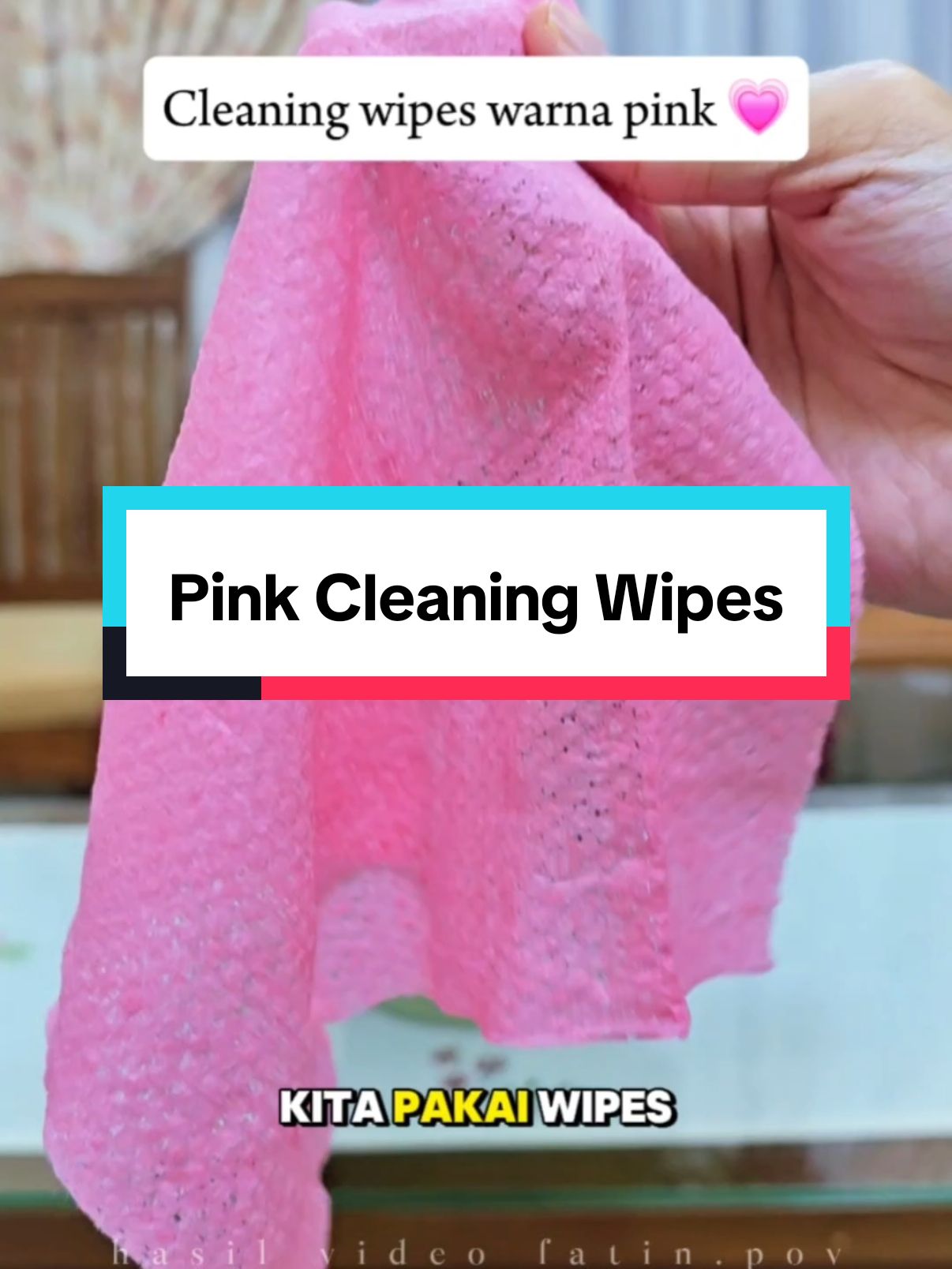 Biasa tisu basah serba guna macam ni warna putih kan? Love pulak bila dah pakai warna pink ni 💗 Boleh lap macam-macam dan tisu dia pun biodegradable ✨️ #thepinkstuff #thepinkstuffmalaysia #cleanwithpinkstuffmalaysia #pinkstuffcleaning #thepinkstuffcleaningwipes #cleaningwipes 