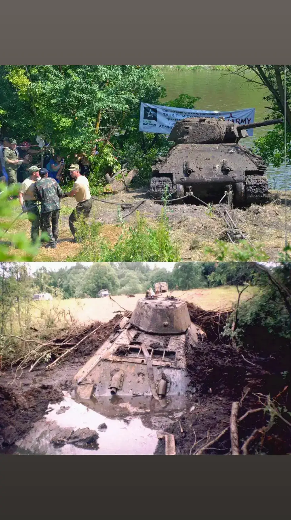 WW2 T-34 Tank with Its Crew Found in the River After 80 Years!! #fypシ゚viral #fyptiktok #fypageシ #soldier 