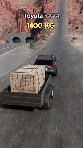 Quelle voiture pourra gravir cette montée avec 1400kg ? 🤨🚙 #beamngdrive #beamng 