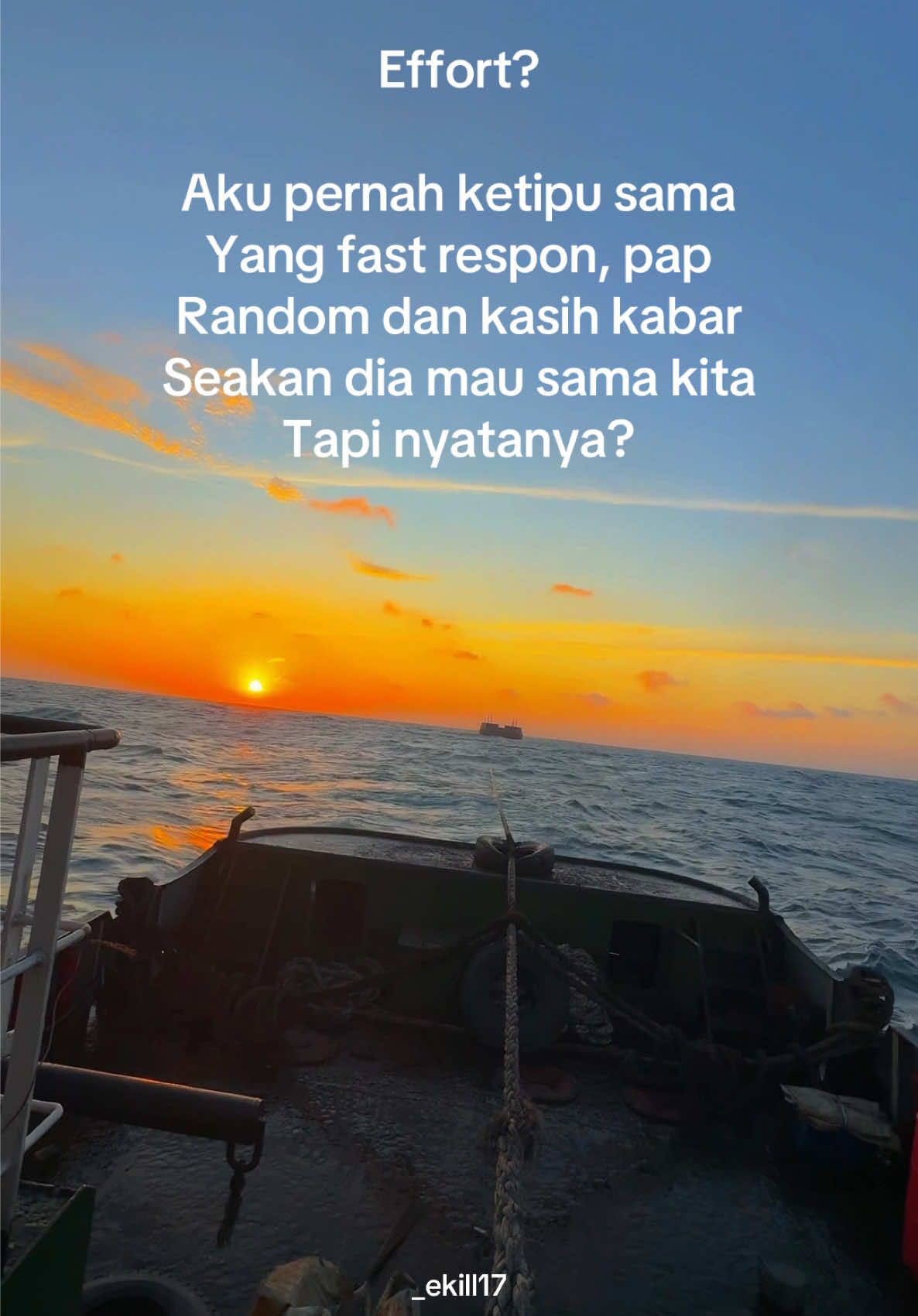 Nasib”🥱 #tbnelly61 #pelautsulawesi #pasanganpelaut #ldr #masukberanda @RISALDI ASRUL @SEA_courier🐬 @Krunya Luffy🐬 @Boboho laut 🐬 @Geriting🐬 @⚓️Popey sultra⚓️ @Pazolll @Sipaling_ 