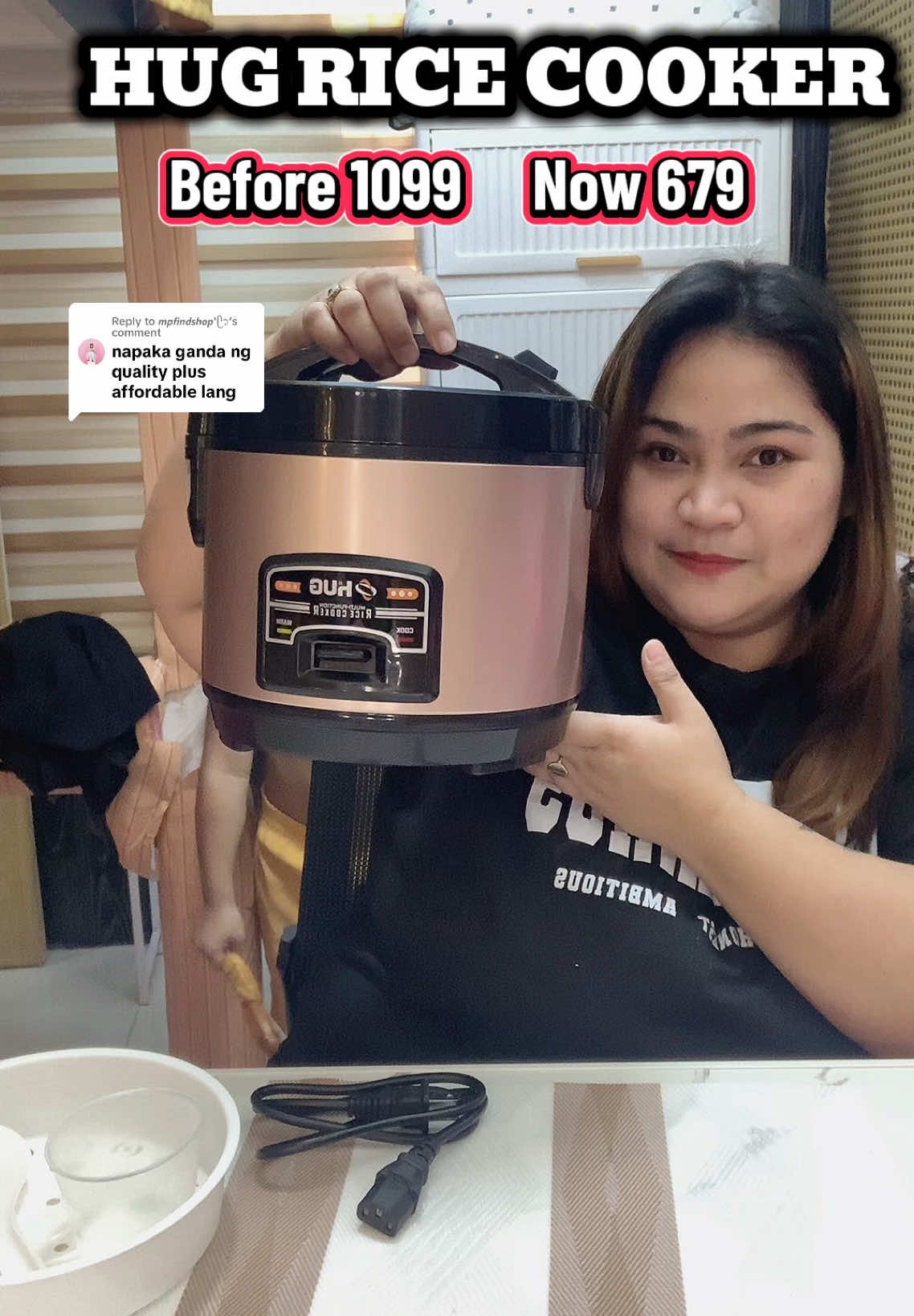 Replying to @𝙢𝙥𝙛𝙞𝙣𝙙𝙨𝙝𝙤𝙥'ᥫ᭡  Affordable rice cooker REVIEWS  Hug rice cooker reviews  Hug ricecooker  Trending rice cooker in tiktok  Multifunctional ricecooker  Toktok ricecooker  Viral rice cooker  Mini rice cooker reviews  Aesthetic rice cookers videos  Durable rice cooker videos Rice cooker with steamer videos  #kitchenware #ricecooker #HUGRICECOOKER #hugelectronics #electriccooker #kitchenappliances #multifuctionalricecooker #ricecookermurah #Rice Cooker Mini Good For 4 Cups  #miniricecooker #affordablericecooker #tiktokfinds #fyp #creatorsearchinsight