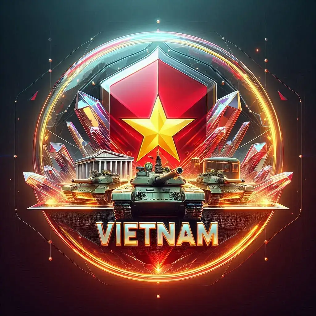 🇻🇳🇻🇳BST LOGO DESIGN AI PC 3D KẾT HỢP GIỮA TANK VÀ CỜ ĐỎ SAO VÀNG.🇻🇳🇻🇳 #LOGO #designcat #DESIGN #ideas #creative #army #vietnam #2025 