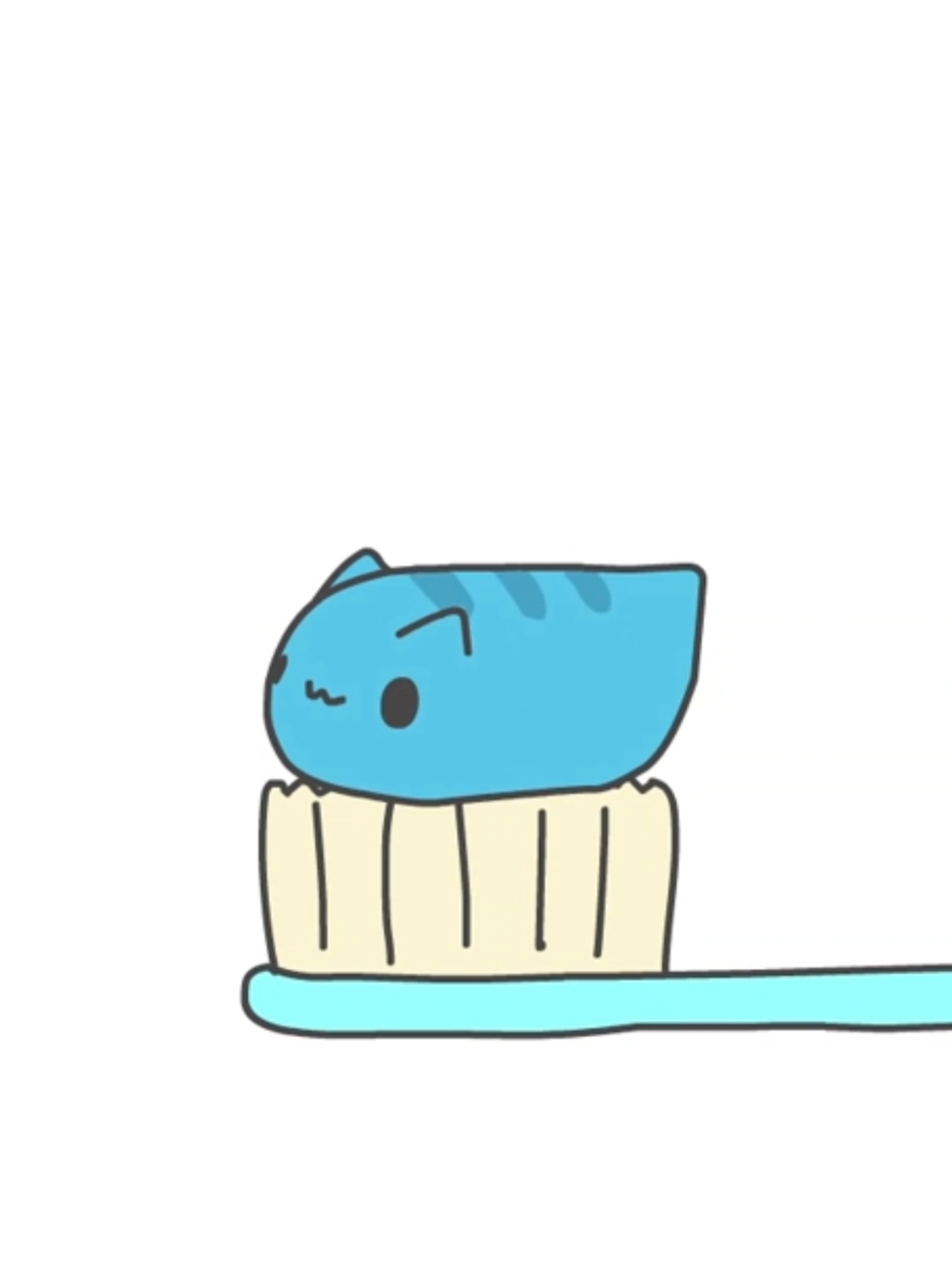 #animation #funny #cuteness #toothpaste #blue 