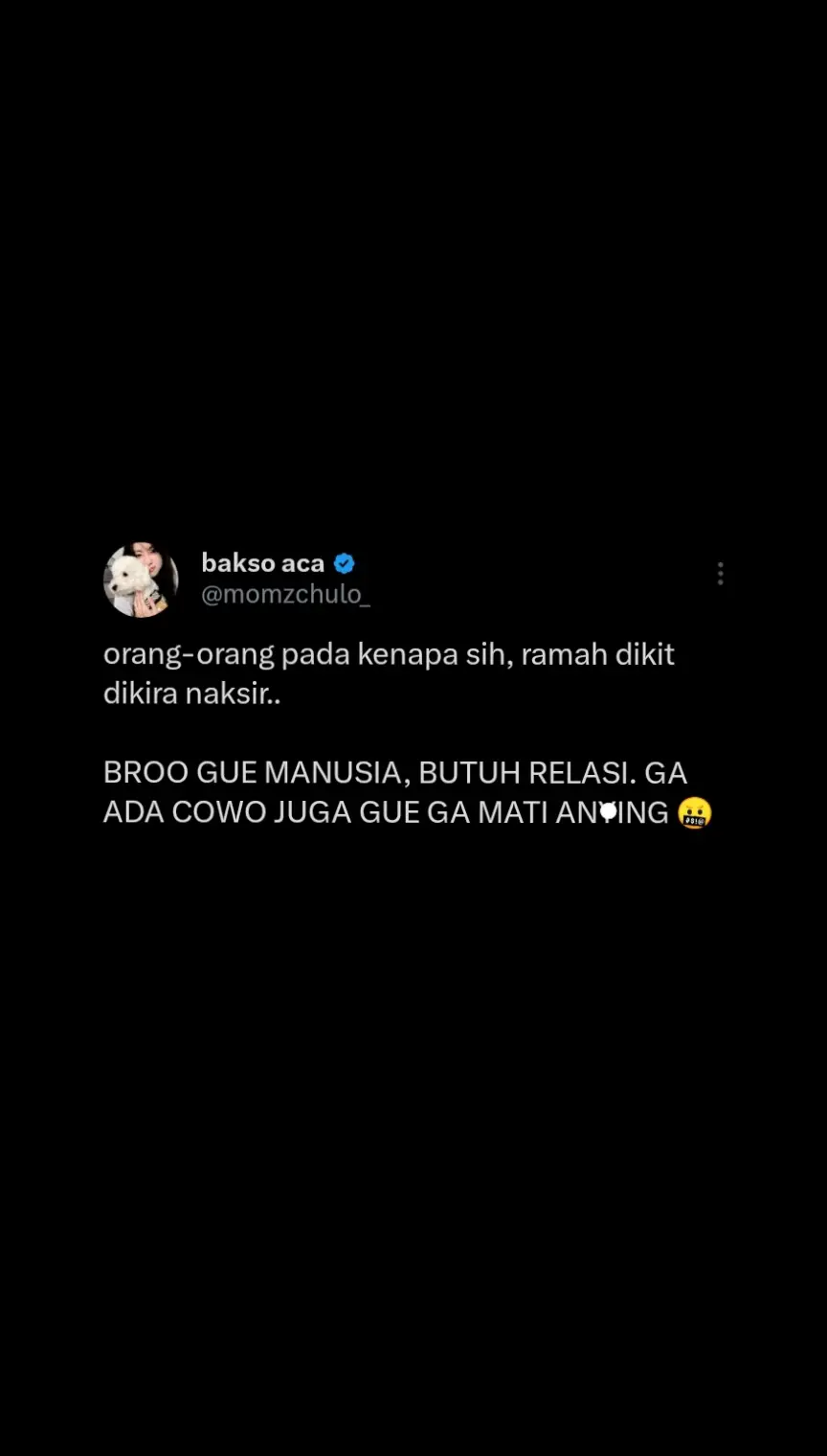 senyum dikit dikira naksir, pake aku kamu dikira suka😭😭 KAGAKKK #relateable #motivation #mindset #qoutesoftheday #realtionship #Relationship #trauma #trustissues #broken  #brokenheart #patah #patahhati #mental #MentalHealth #selflove #mood #overthinking #sad #sadstory #sadvibes #sadsong #sadvibes🥀 #qoute #qoutes #qoutestory #galau #galaubrutal #tweet #sajak #katakata #qoutesaestetic  #fyp #foryou  #masukberanda #foryoupage #xbyzca #selfhealing #psikolog #katabijak #sajakcinta #sadnes #musicontiktok #storytime #4u #qoutestory #lovestory #terkaambisera #terpatahterluka #tweet #naksir #senyum 