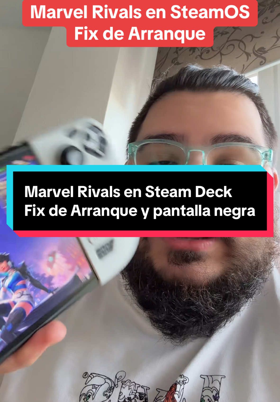 Fix para que podáis jugar a Marvel Rivals en la Steam Deck desde SteamOS. Con Proton GE 9-20, y abriendo primero desde el modo escritorio #steamdeck #marvelrivals #fix #proton #problema #solucion #ayuda