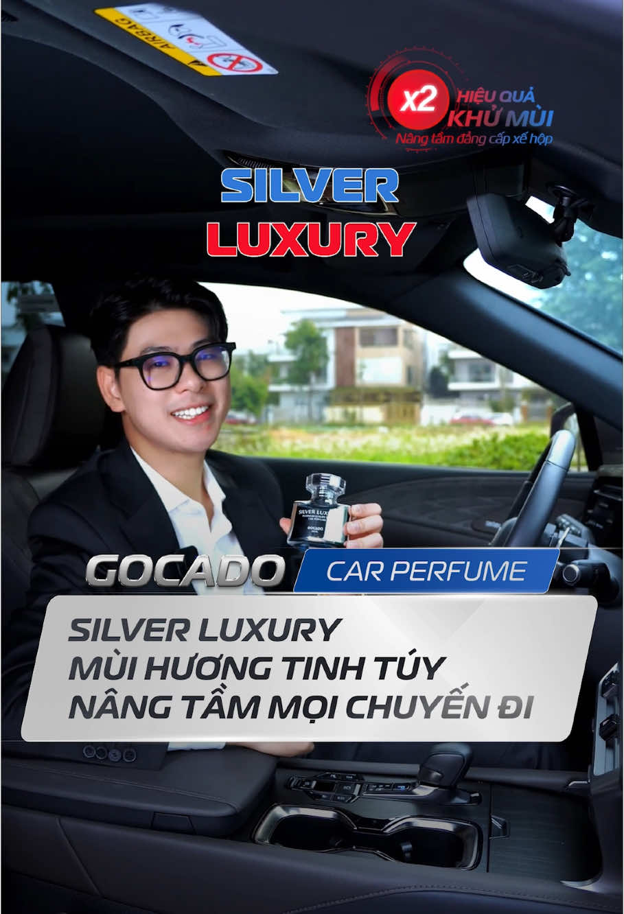 SILVER LUXURY - Mùi hương tinh tuý nâng tầm mọi chuyến đi #nuochoaoto #nuochoaotogocado #nuochoaotocaocap #gocado #thomxe #khumuioto #silverluxury #tet2025 