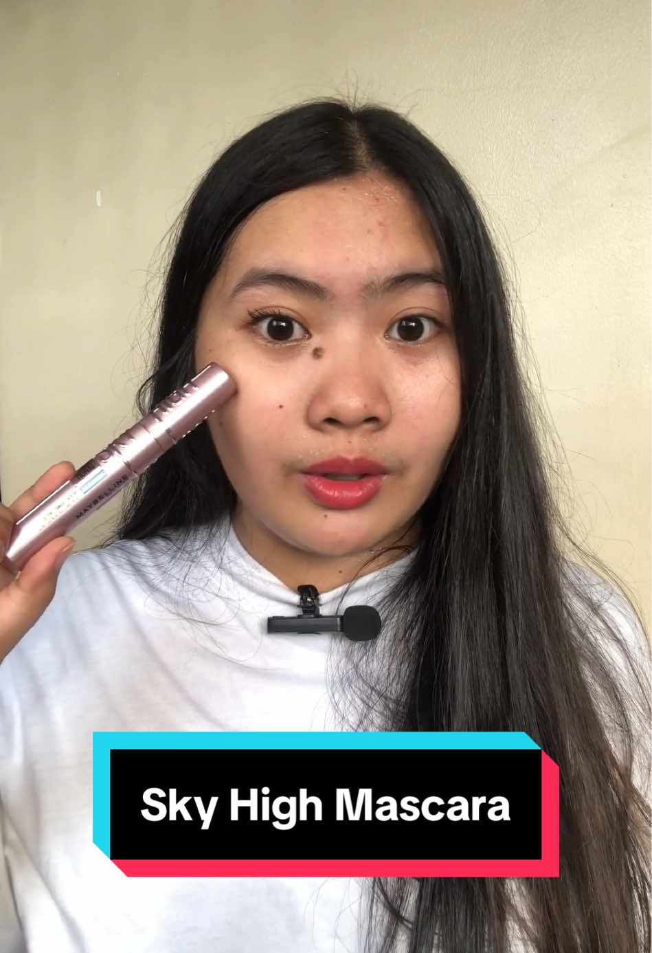 di talaga ako pang ganito content, mahalaga napatunayan🤣 #mascara #maybelline #skyhighmascara #skyhigh #waterproof 