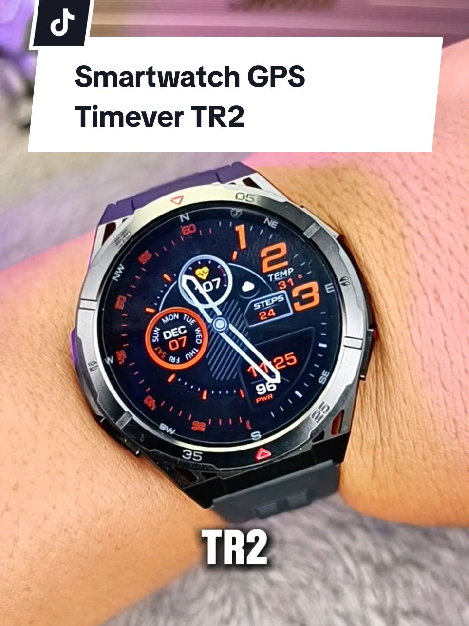 Smartwatch Timever TR2 build quality standar militer built-in GPS connect strava  #smartwatch #smartwatchtimever #timevertr2 #jagoanvideotrending #promoguncang1212 