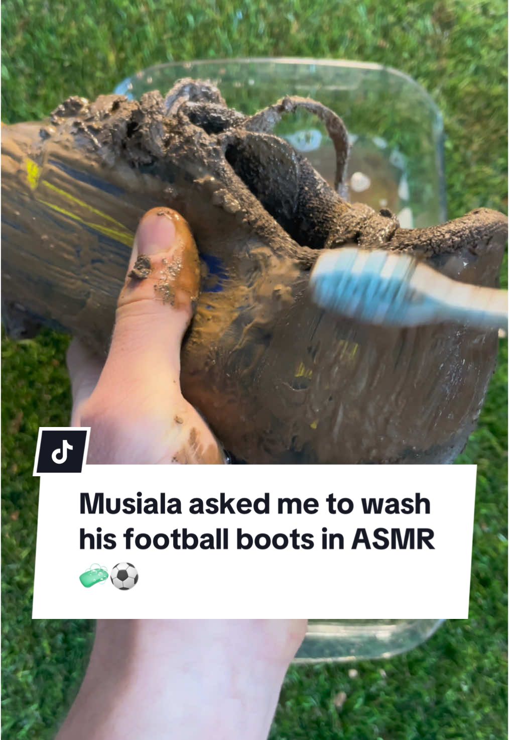 Musiala asked me to wash his football boots in ASMR 🧼⚽️