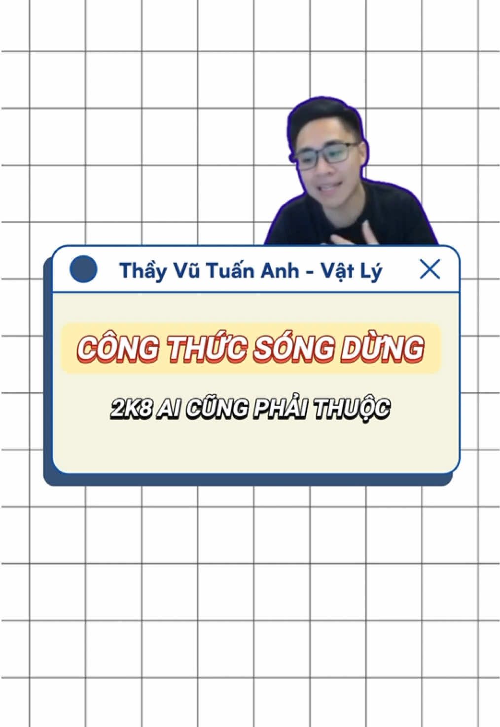 công thức sóng dừng cho 2k8 #thayvutuananh #kienthuc #thidaihoc #dgnl 