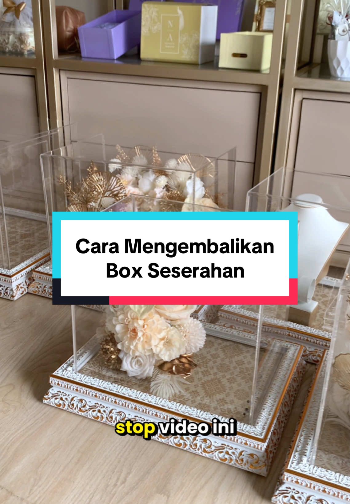 Wajib save buat kamu yang masih belum tau cara mengembalikan box seserahan ✨ #seserahan #mahar #adaseserahan #maharjogjamurah #seserahanjogja #mengembalikanseserahan 