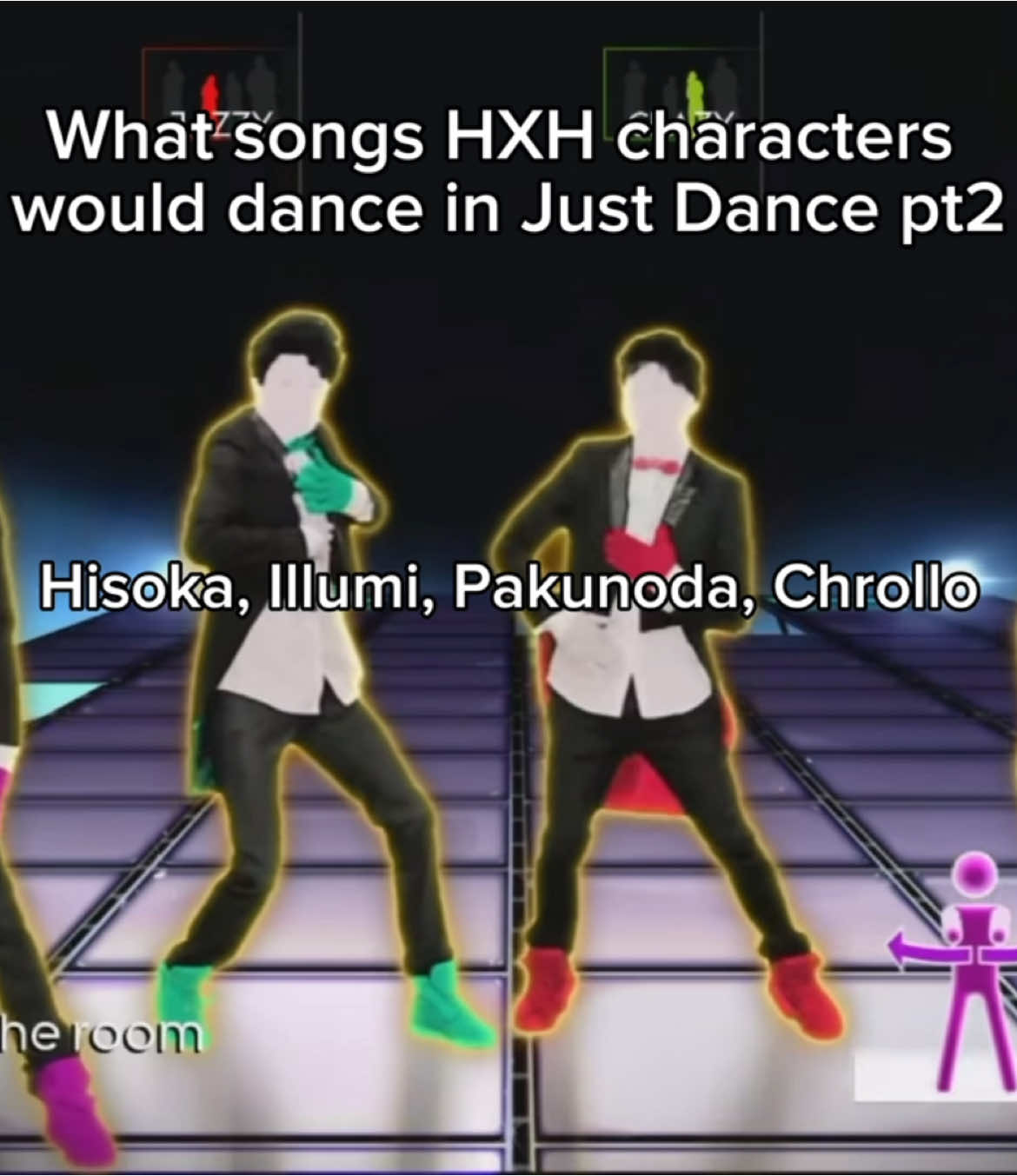 #HXH: i giggled while making this, i swear if this gets copyrighted #hunterxhunter #justdance #killua #Gon #illumi #hisoka #chrollolucilfer #rockstarkarina #fyp 