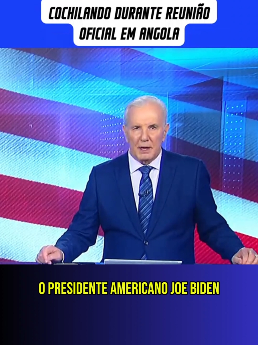 Joe Biden é flagrado cochilando durante reunião oficial em Angola. #noticias #ultimasnoticias #joebiden #usa🇺🇸 #política