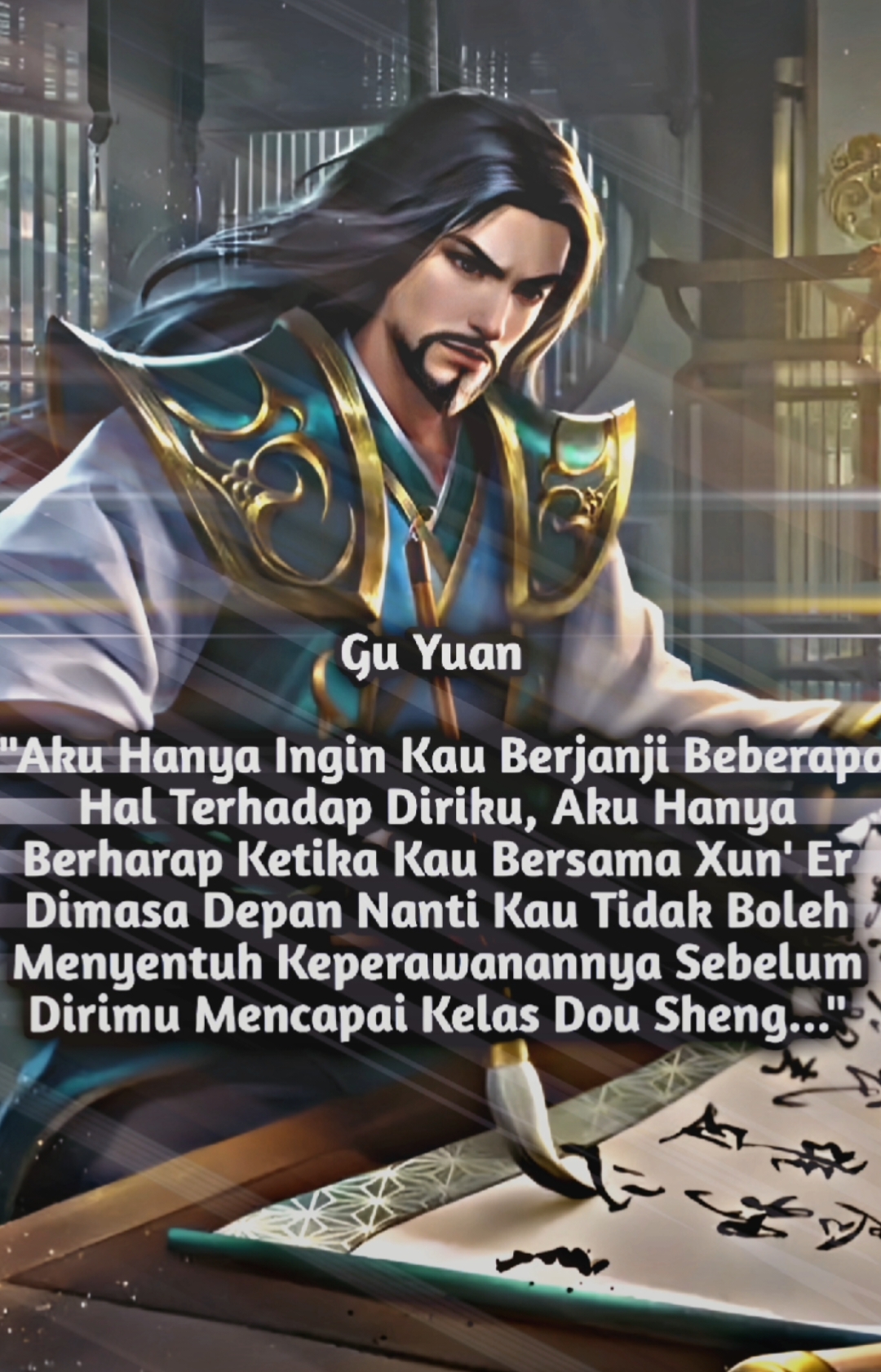 Momen Dimana Saat Xiao Yan Bertemu Dengan Kepala Klan Gu Yaitu Gu Yuan Alias Ayah Dari Xun' Er. Gu Yuan Mengatakan. 