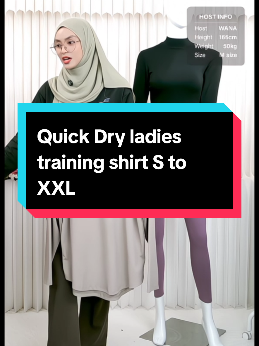 ELGINI E16253 Quick Dry ladies training shirt S to XXL #tshirt #tshirtplain #jersey #bajujersey #tshirtlenganpanjang #bajusukanmuslimah #jerseymuslimah #elginimalaysia #fyp #foryoupage #tiktokshopmalaysia🇲🇾 