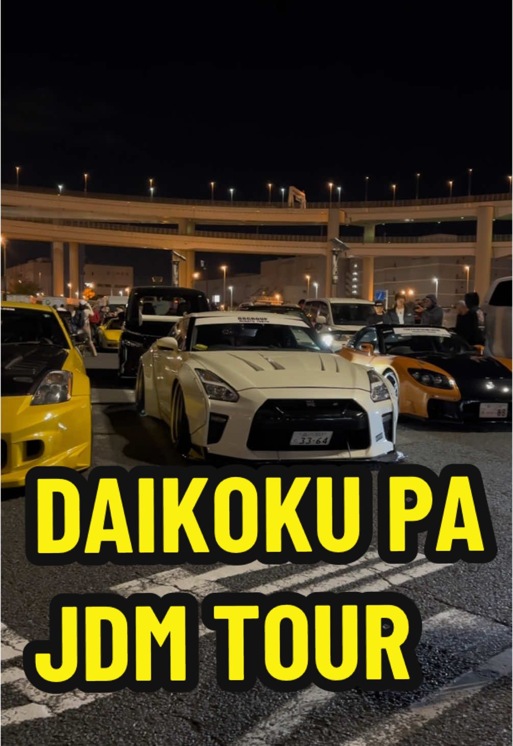 Join our tour with Tokyo Drift RX7 and R35 GTR to explore the Daikoku PA JDM car meet!!  You can book from our website on profile. #TokyoExtremeDrive #daikokupa #daikokutour #jdm #carmeet #japan 