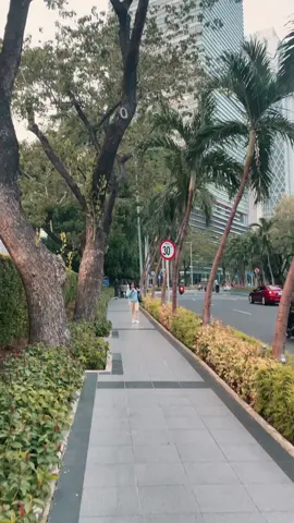 The best way to heal is by taking a walk alone #scbd #sudirmanstreet #sudirmanjakarta #jakarta #jakartakeras #fyp #sudirmancentralbusinessdistrict #scbdpark #thelanghamjakarta #thelangham #cinematic #beanie #chezile 