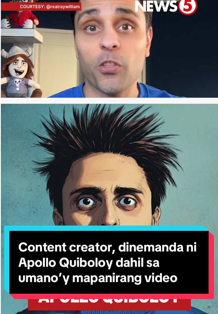 Dinemanda ni Apollo Quibiloy ang content creator na si #RayWilliamJohnson dahil sa umano’y mapanirang video na naglalaman ng mga alegasyon laban sa self-proclaimed na pastor. #News5