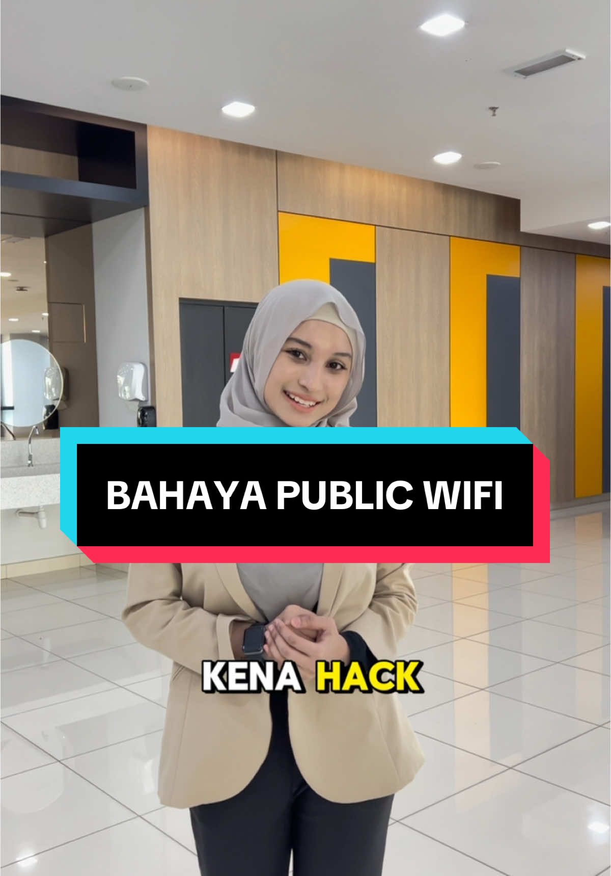 Hahhh bahaya kan klau kita tk guna public wifi dgn cara yg betul? Stay safe semua kecuali yang pernah menyakitkan hati saya #cybersecurity #awareness #tips