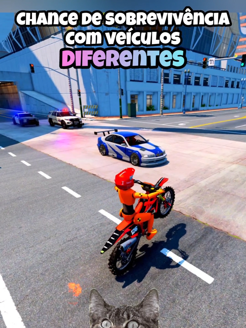 Chance de sobrevivência com veículos diferentes #beamng #beamngdrive #game #jogo #carros #gaming 