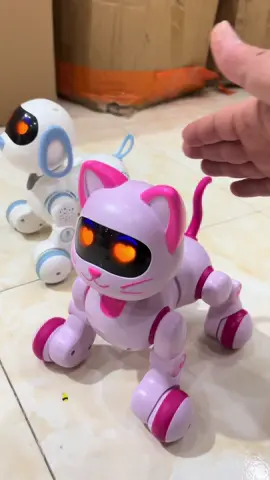 Chó mèo robot thông minh điều khiển từ xa hoặc cảm ứng tay thông minh #chorobot #meorobot #dochoithongminh #thongminh #chorobotthongminh #dochoi 