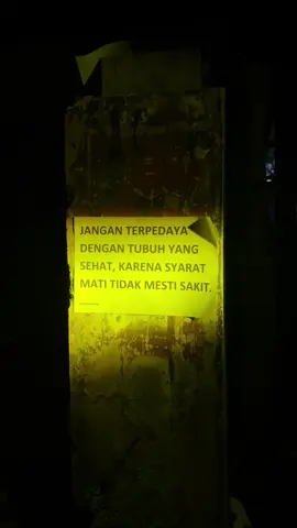 sehat bukan berarti tidak bisa mati.