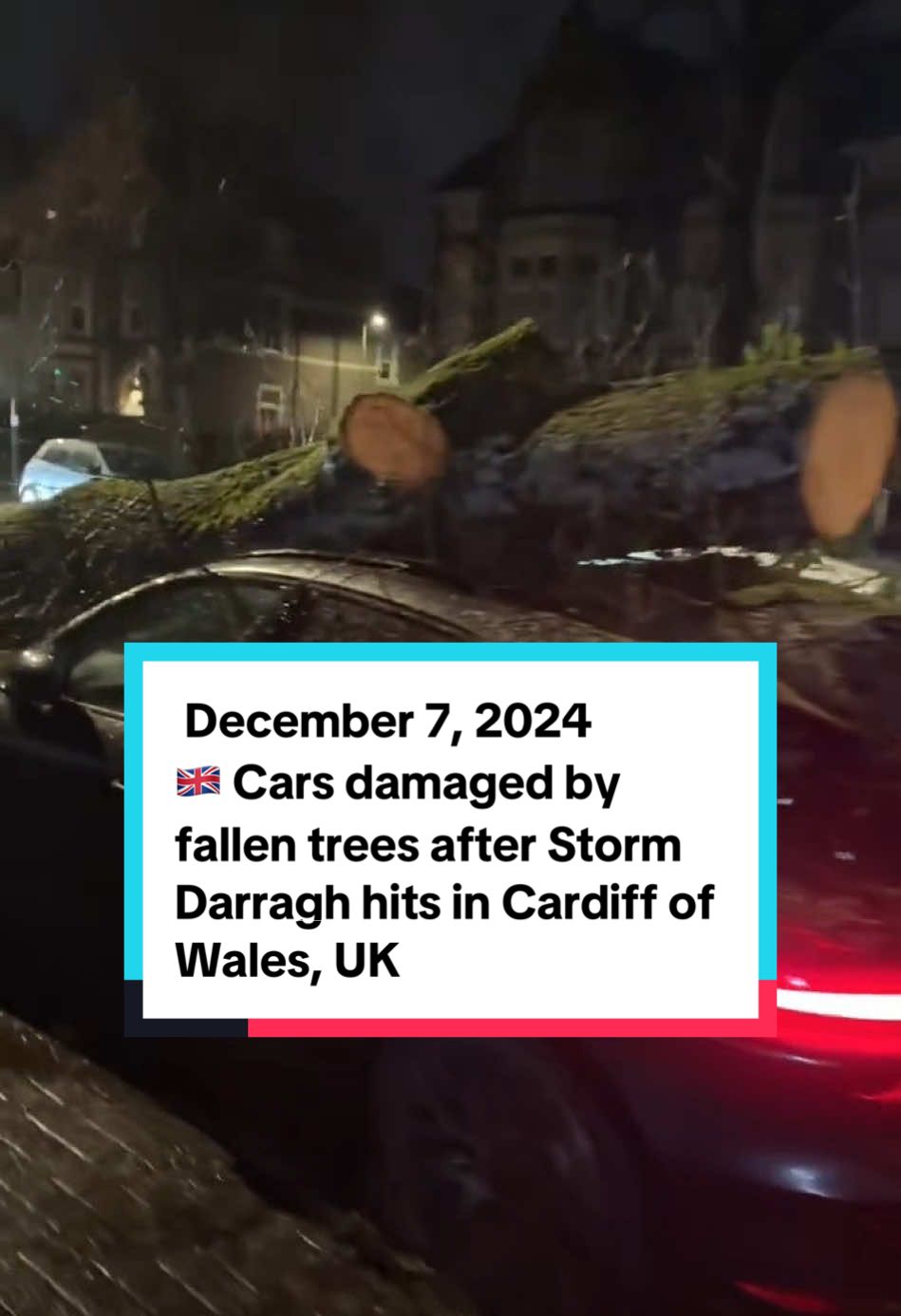 December 7, 2024 🇬🇧 Cars damaged by fallen trees after Storm Darragh hits in Cardiff of Wales, UK. ❗️NO country in the world will be able to cope with the losses from climate disasters ON ITS OWN. •Why are there SO many climate catastrophes on our planet now? •This increase is explained by cosmic radiation passing through our solar system every 12,000 years and affecting the cores of all planets. As a result of its impact, the Earth's core is destabilized and overheated. Due to the centrifugal force due to the rotation of the planet, hot magma rises to the surface of the planet, heating the oceans from below. This leads to intense evaporation of water, saturating the atmosphere with moisture, which leads to severe floods even in places where they have never happened before. •Only the creation of a single international scientific center aimed at studying the true causes of the increase in natural disasters and the cooling of the core can help us stop the global catastrophe. But this will not happen without our public demand. •If you want to know the details, write me a message 