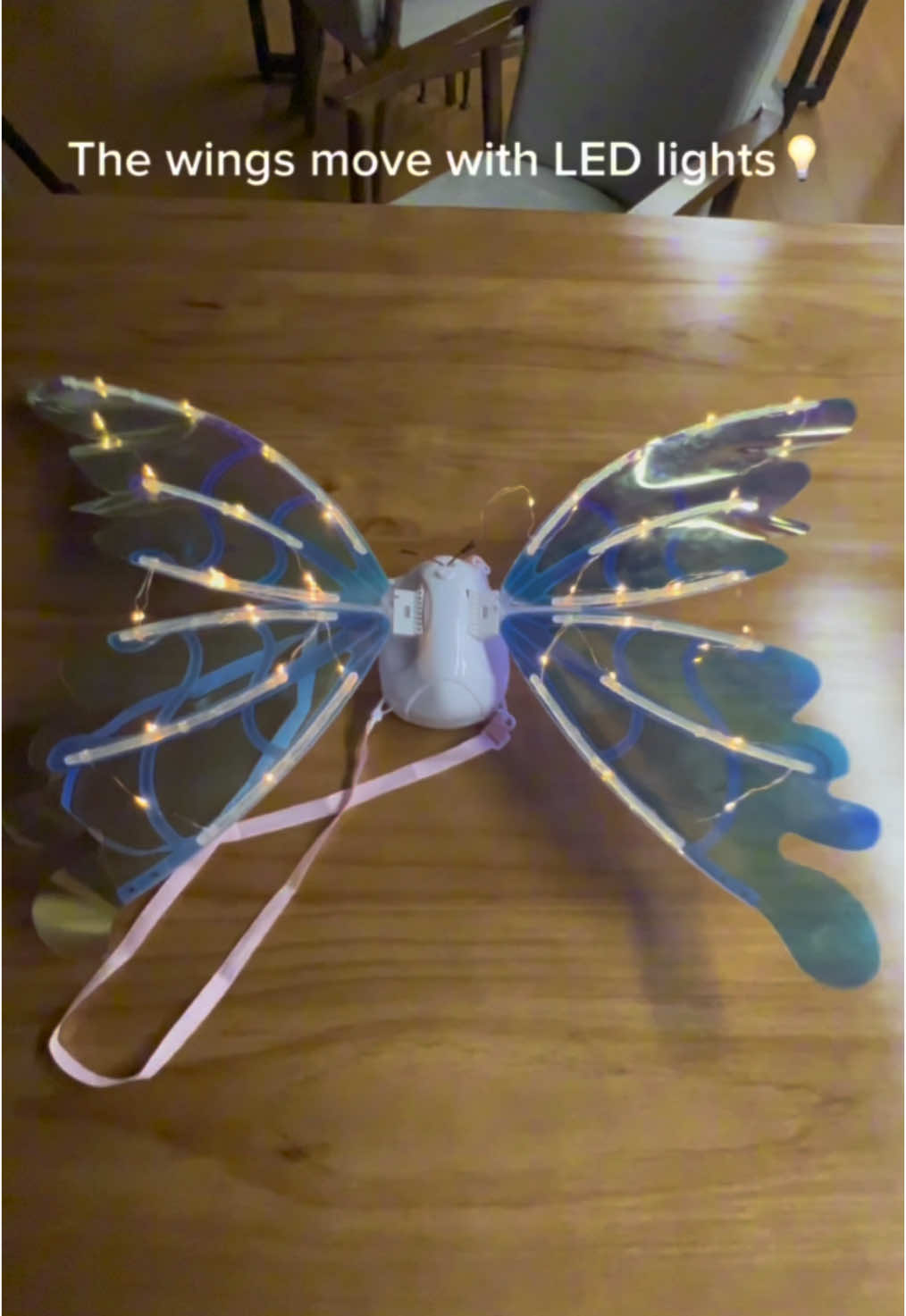 LED Electric fariy wings, perfect Christmas gift for your kids. #electricfairywings #toddlertoys #fairywings #magic #girltoys #butterflywings #toys #forkids #costume #kidsparty #party #giftideas #fyp #foryoupageofficiall #foryoupage#holidayhaul 