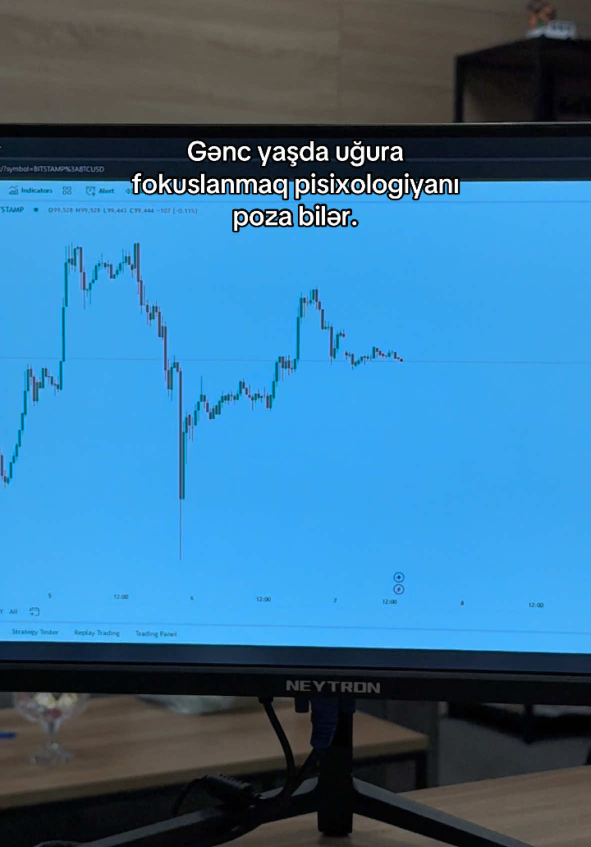 BTC 100K oldu 🤓 #tradingazerbaijan #kriptovaluta 