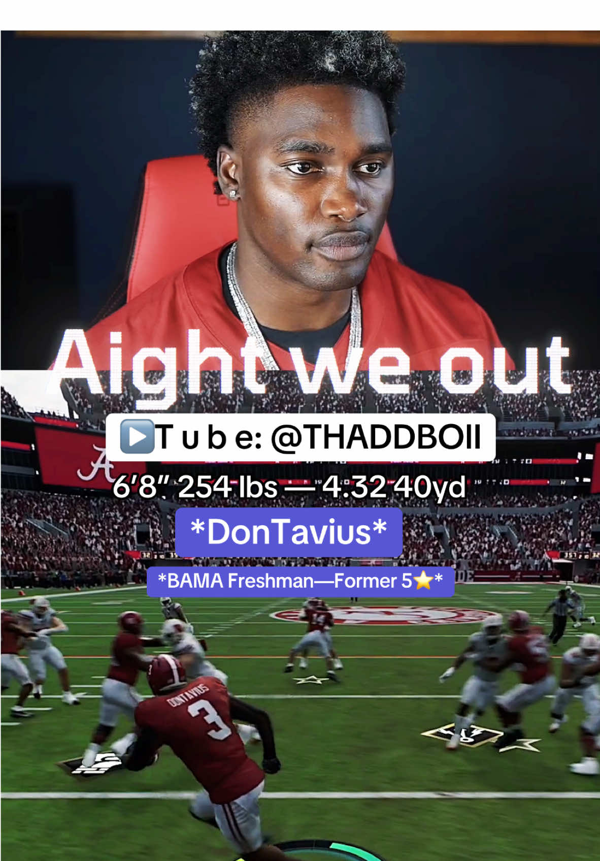 DonTavius just a different breed bruh🤣🤣🤣🤣🔥🔥🎮🎮 @THADDBOII GAMING🎮 #collegefootball25 #cfb25 #thaddboii #thaddboiigaming 