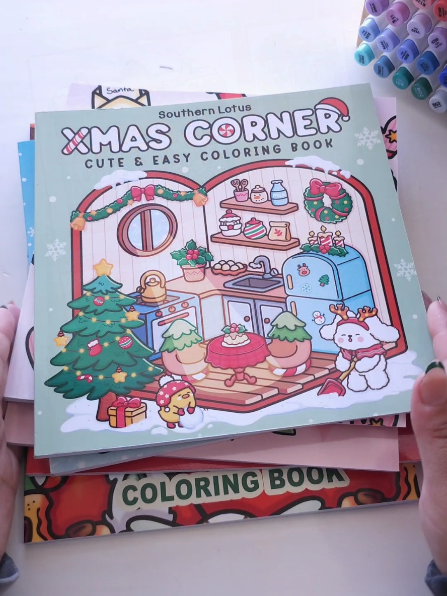 It's been a while! Here is my Xmas coloring list! (Almost) all by small creators 🫶🏼 ✨️If you're interested in the books or supplies I use, the link is in my bio.✨️ #color #coloring #colorwithme #coloringbook #colouring #colouringbook #colortok #christmascoloring 