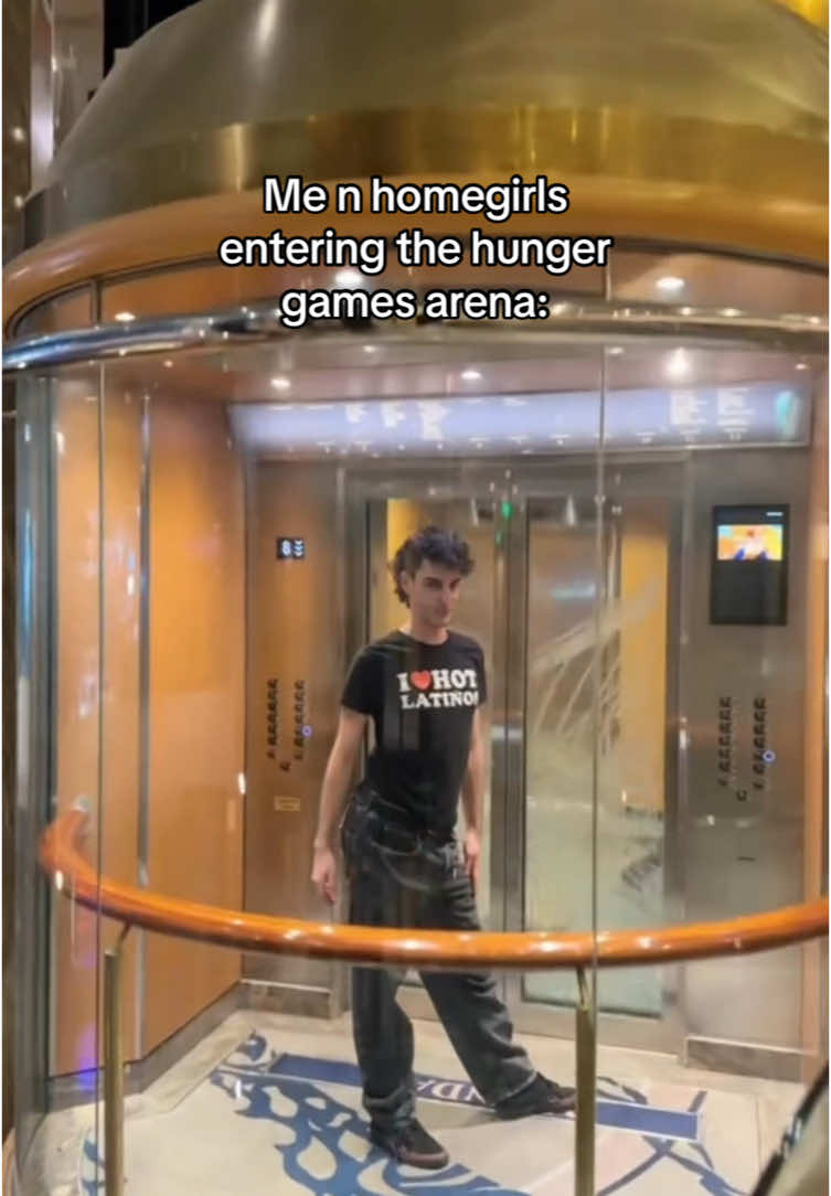 The capitol and districts are NOT ready for us. #hungergames (Vid credits: mcdonaldshotcakes) #thg #arena #katnisseverdeen #homegirls #fyp #elevator