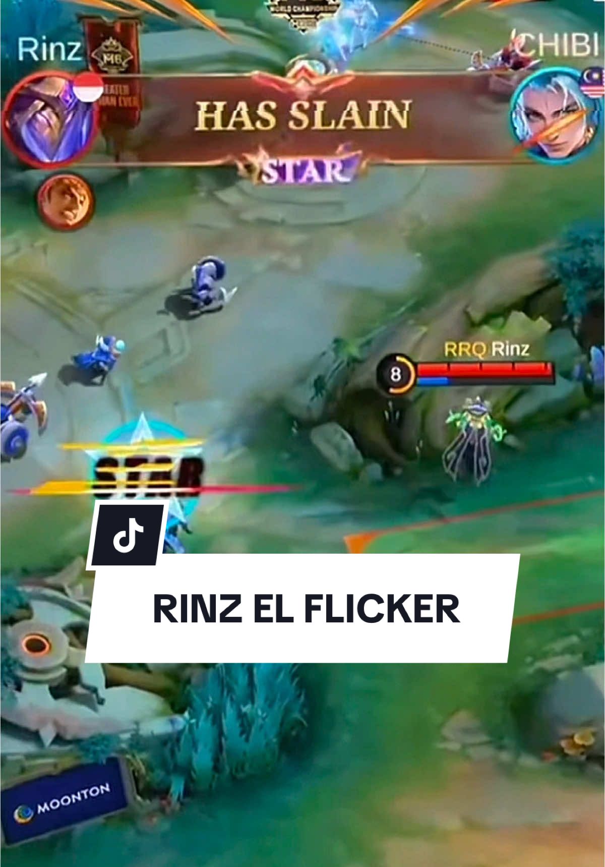 Rinz el flicker kembali beraksi😎 #teamrrq #vivarrq #rrqhoshi #mobilelegends #mlbbm6 #m6nyalaindonesia 