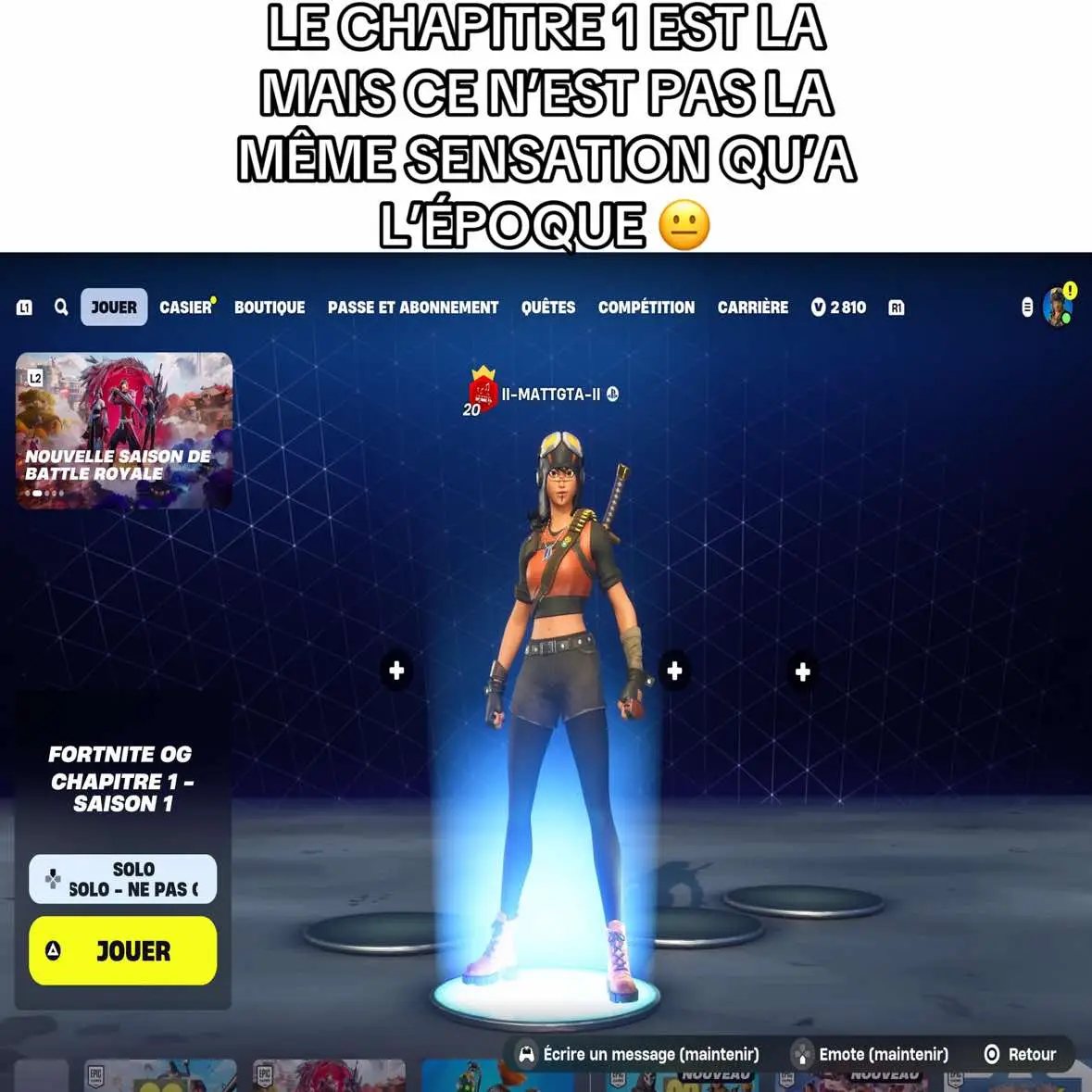 CE N’EST PAS PAREIL #og #chapitre1 #fortnite #fortnitechapitre1 #foryouu #fyp #nostalgic #saison1 #pourtoi 