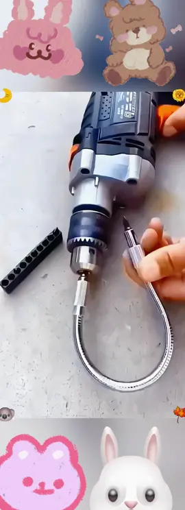 Attach a flexible universal shaft to an electric drill, and it can easily reach all kinds of corner positions! #HardwareTools #EssentialforElectricians#follow #bestvideo #fyp #tiktok #viral #loveyoutiktok