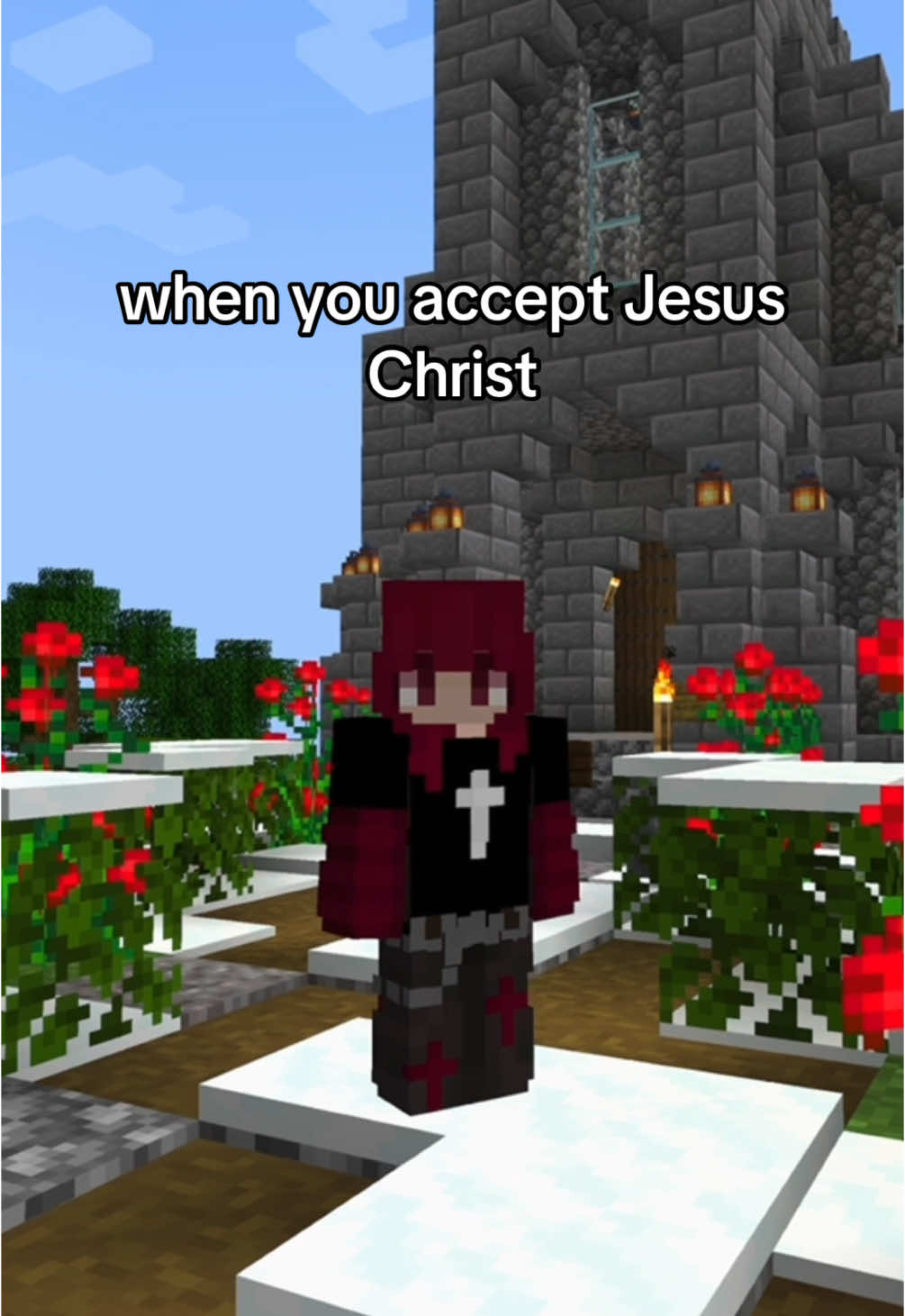 Lean on Jesus 😌 #jesus #Minecraft #christian #bible #fypシ #holyspirit #fyp 