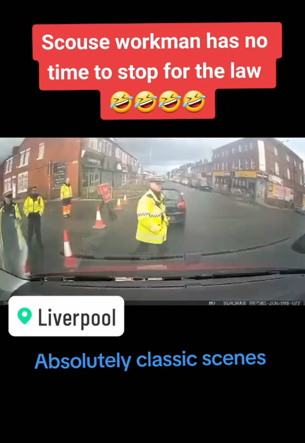 Only in Liverpool! Police man got well aggy 😭🤷‍♂️