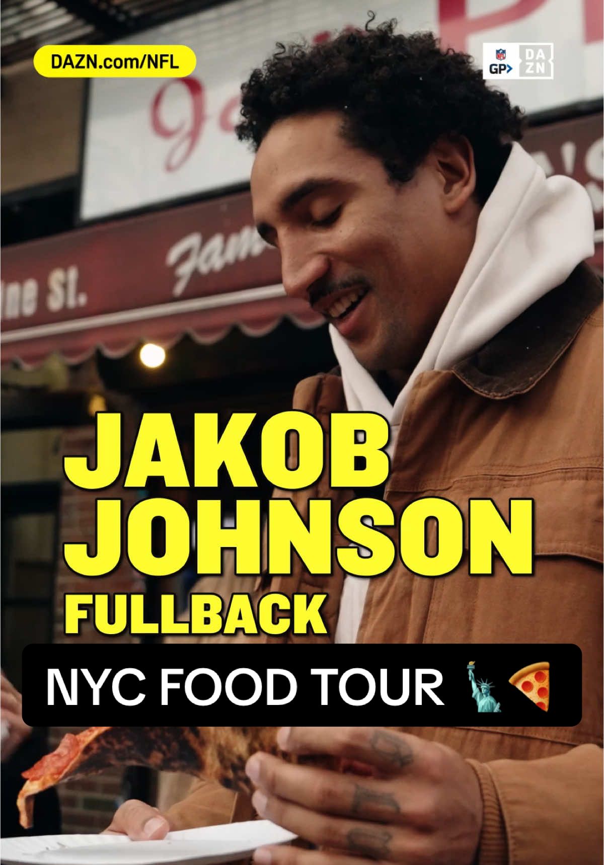 Germany’s own Jakob Johnson hits the BEST New York City food spots 🗽🍕  📺 Watch NFL on Game Pass on DAZN  #nfl #football #americanfootball #newyork #newyorkcity #nyc #giants 