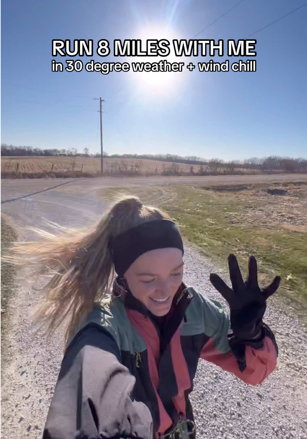 She was a chilly one!!! But got ‘er done 🤪 #Running #runnersofitiktok #runningtok #run #iowa 