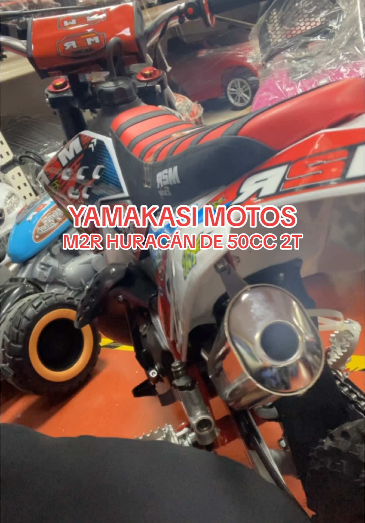 MINICROSS M2R HURACÁN DE 50CC 2T 9CV .#minimoto #minicross #motocross #niños #miniquad #fyp #parati 