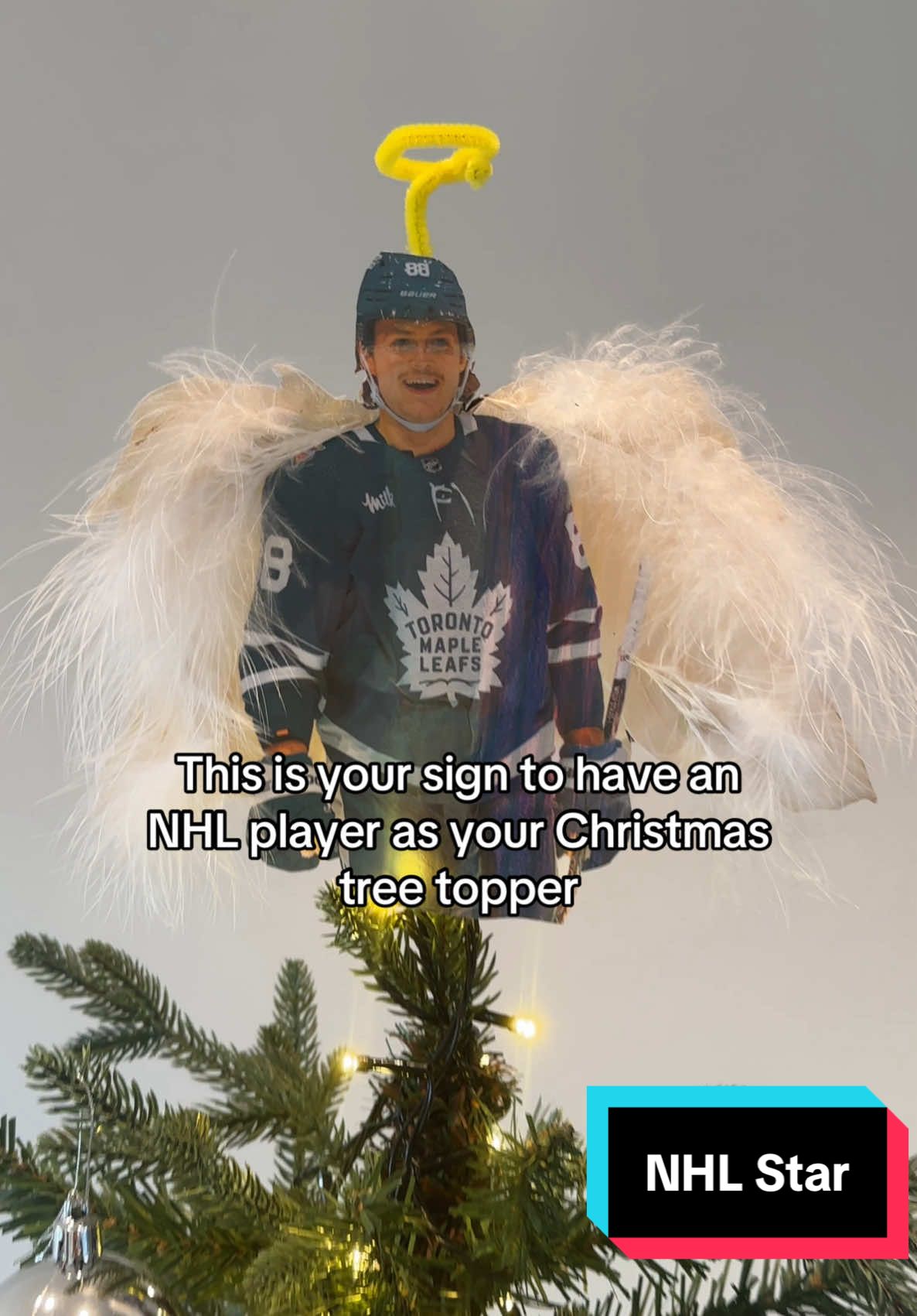 William on top of the tree #NHL #hockey #comedy 