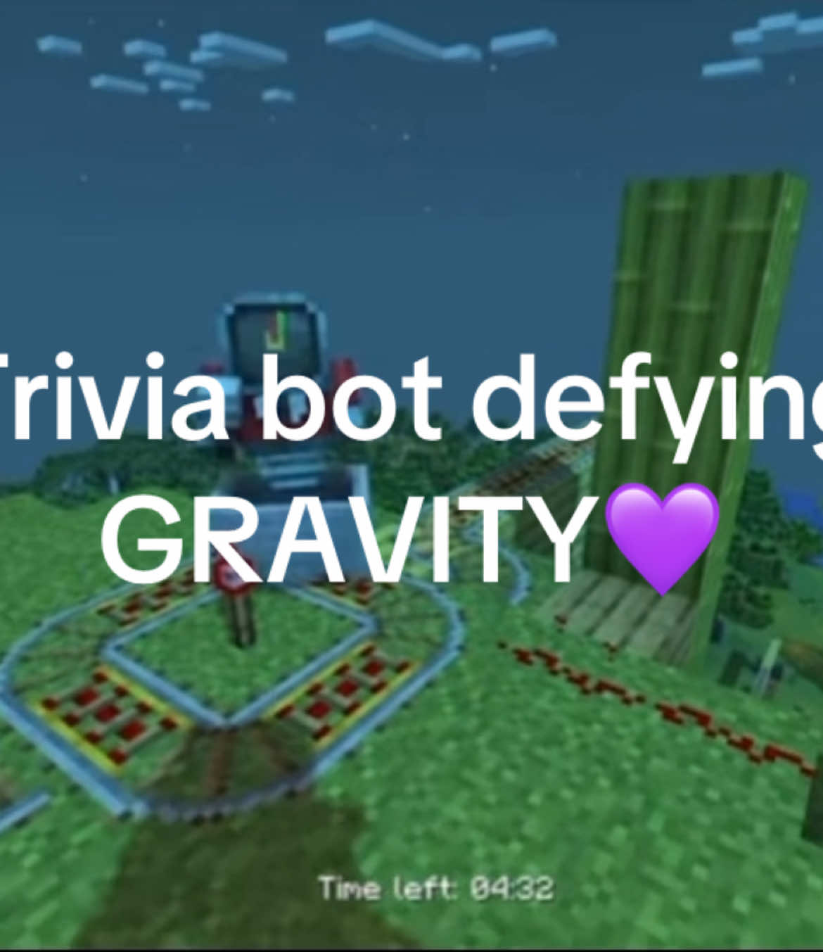 Trivia bot in its defying gravity moment #lifeseries #smp #trafficlightsmp #wildlifesmp #Minecraft #mcyt #mcyttiktok #hermitcraft #fypシ゚viral #shadowladythesecond 